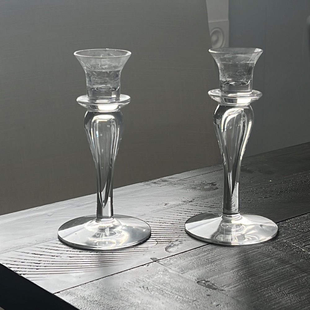 Tiffany & Co candlesticks.